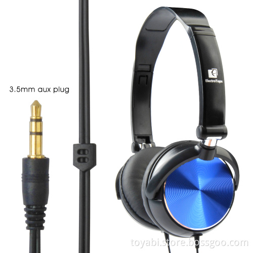 Foldable revolved wired Headband Headphone 3D Stereo Surrounded MP3 music player headset Earphone 3.5mm Plug for PC Smartphone